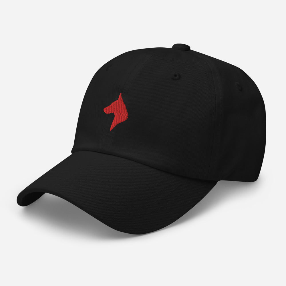 Canvas Hat (Black, Crimson, White)