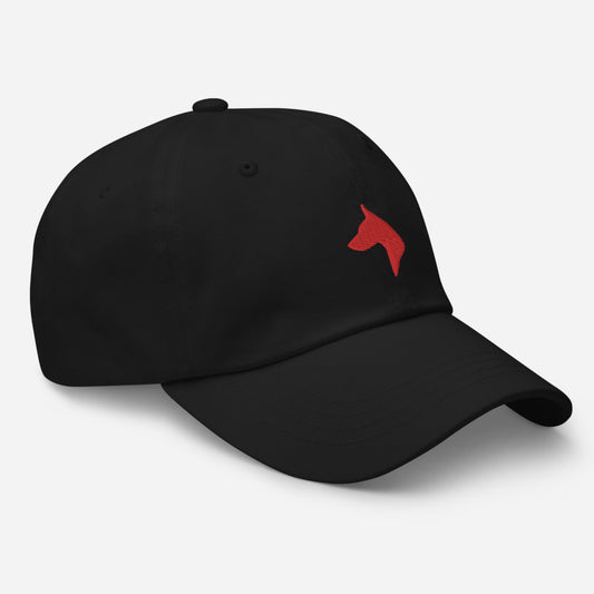 Canvas Hat (Black, Crimson, White)