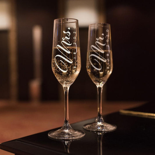 Personalized Champagne Glasses