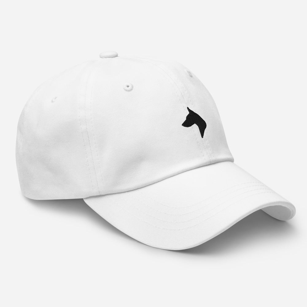 Canvas Hat (White, Black, Crimson)